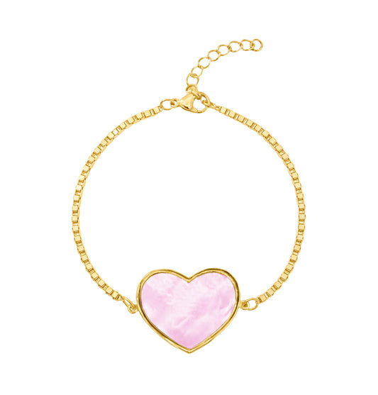 Heart Bracelet in Gold