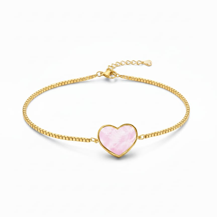 Heart Bracelet in Gold