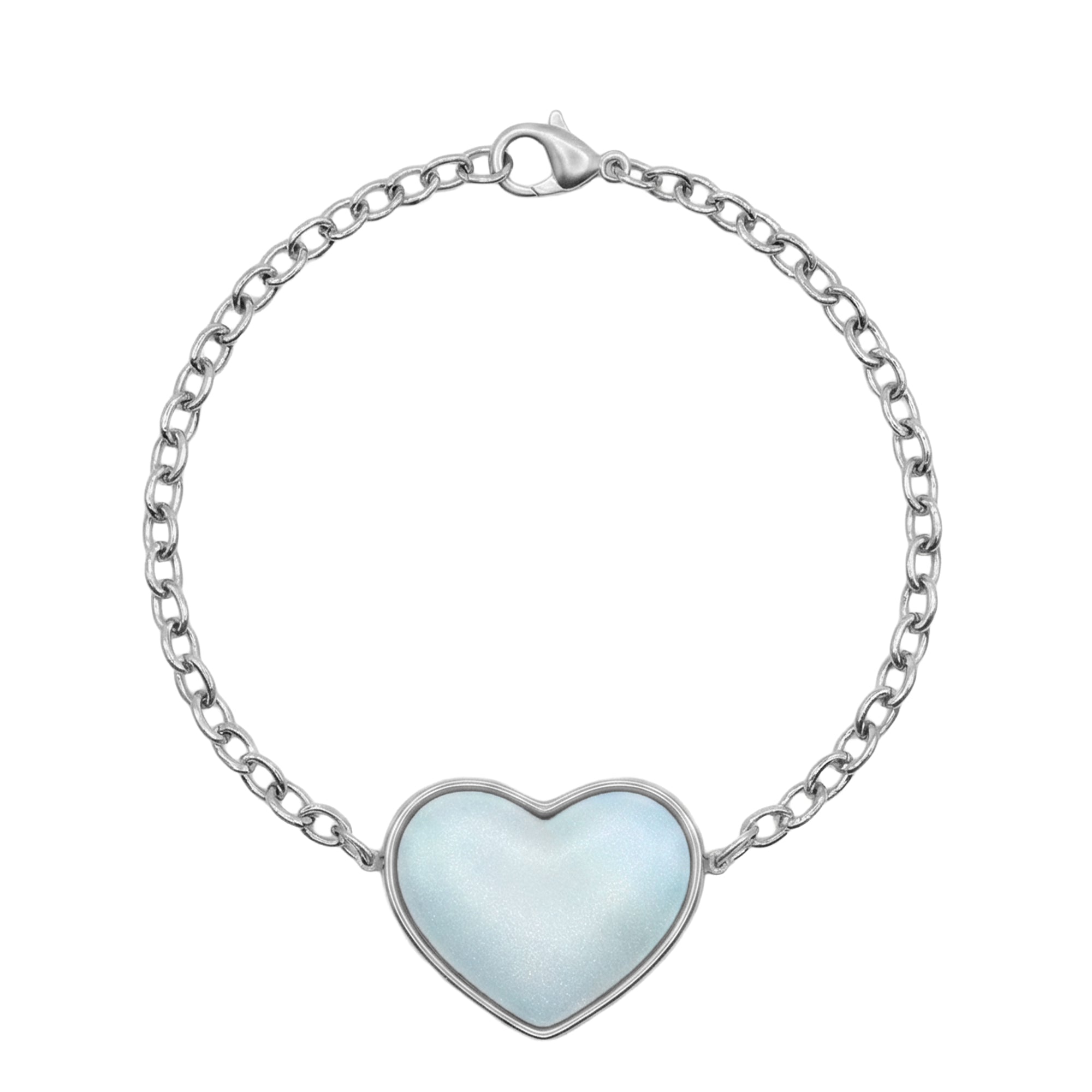 Blue opal Heart Bracelet