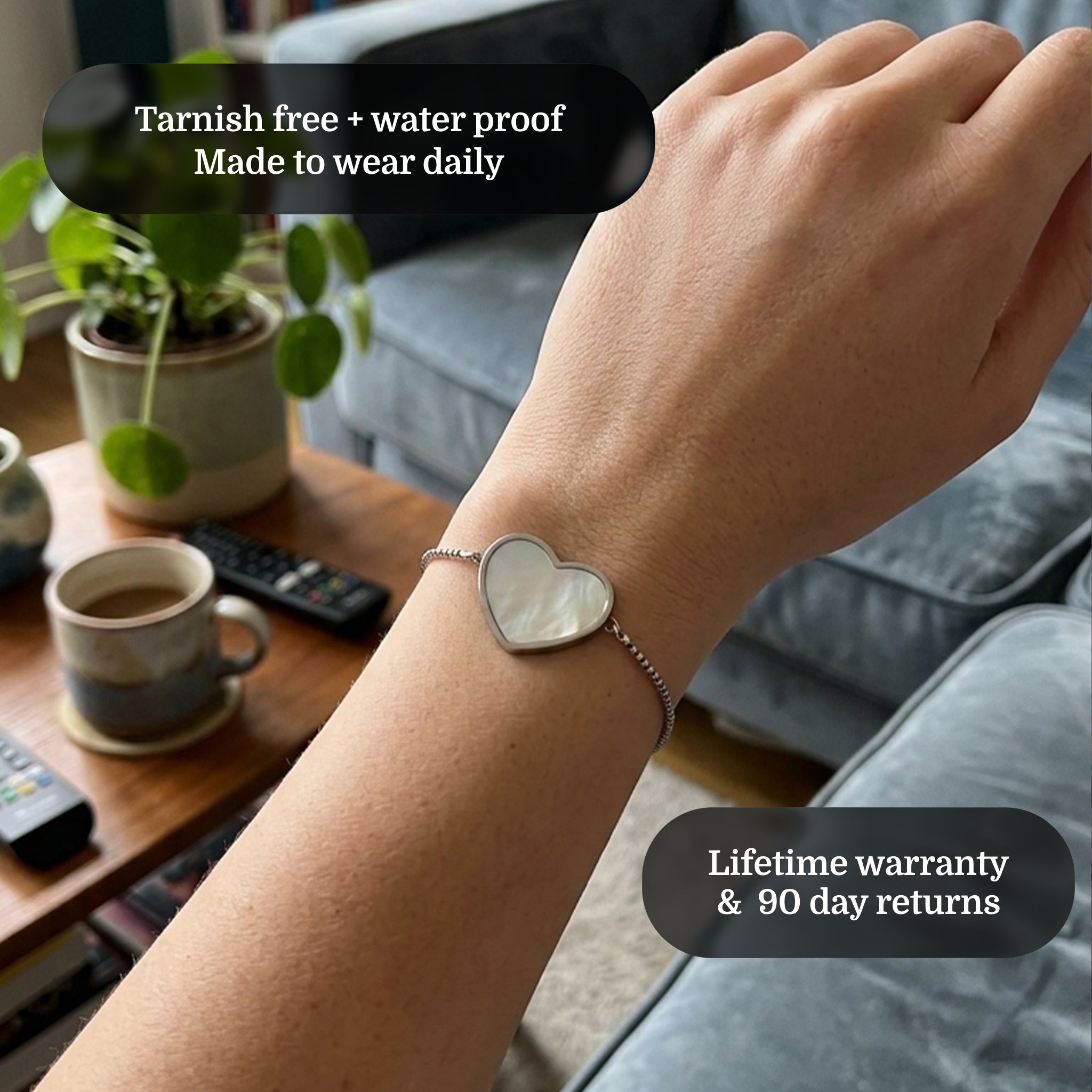 Heart Bracelet in Silver