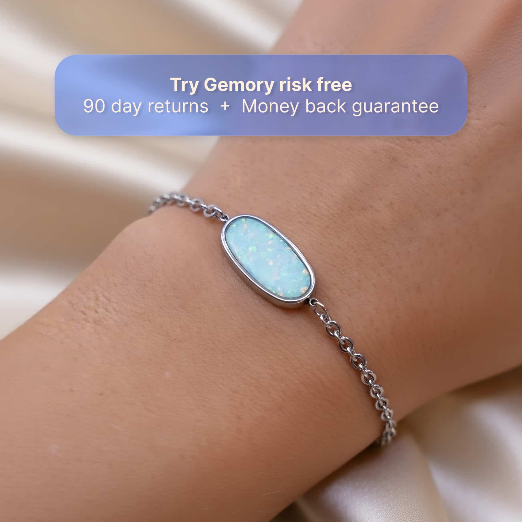 Opal Smart Bracelet in Silver