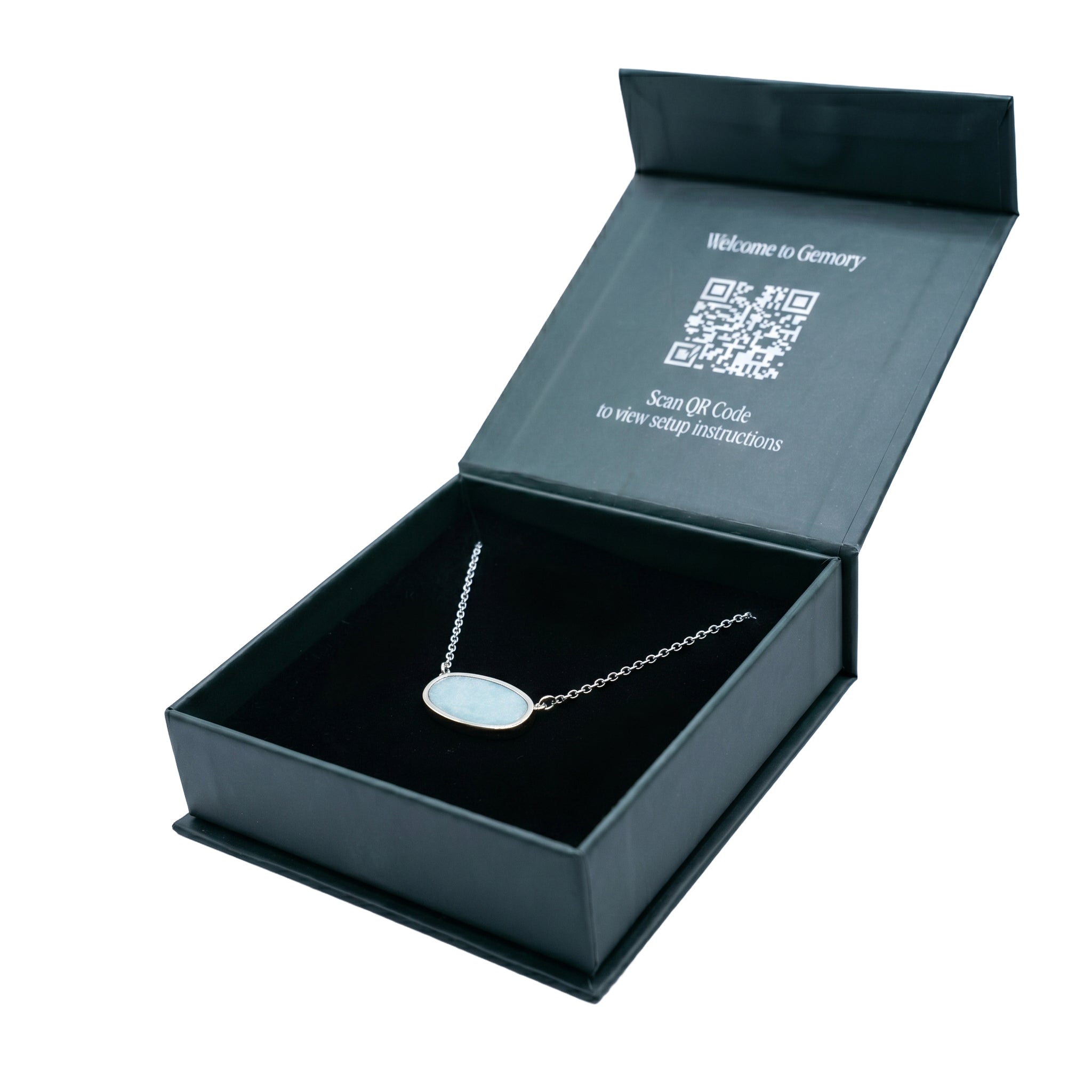 Opal Smart Necklace in Silver